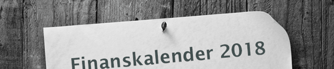 Finanskalender 2018