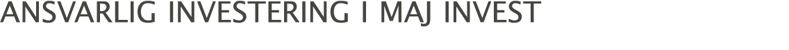 ansvarlig investering i maj invest