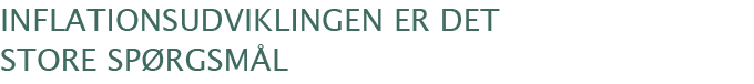 Inflationsudviklingen er det store spørgsmål