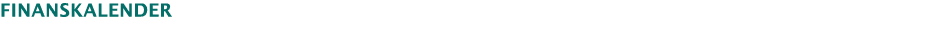  Finanskalender