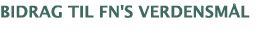 bidrag til fn's verdensmål