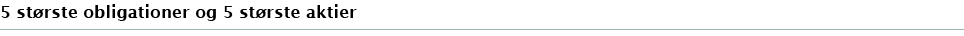 5 st rste obligationer og 5 st rste aktier