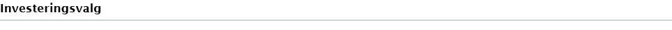 Investeringsvalg