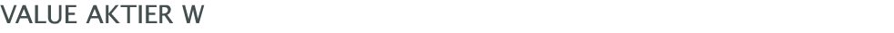  Value Aktier W