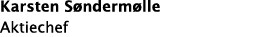 Karsten S nderm lle Aktiechef 