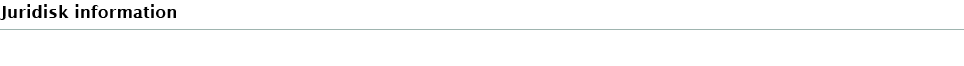 Juridisk information