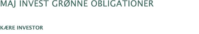 Maj Invest gr nne obligationer K re investor