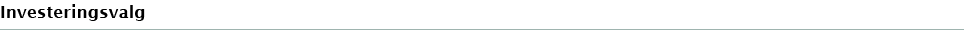 Investeringsvalg