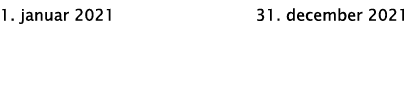 1  januar 2021 31  december 2021