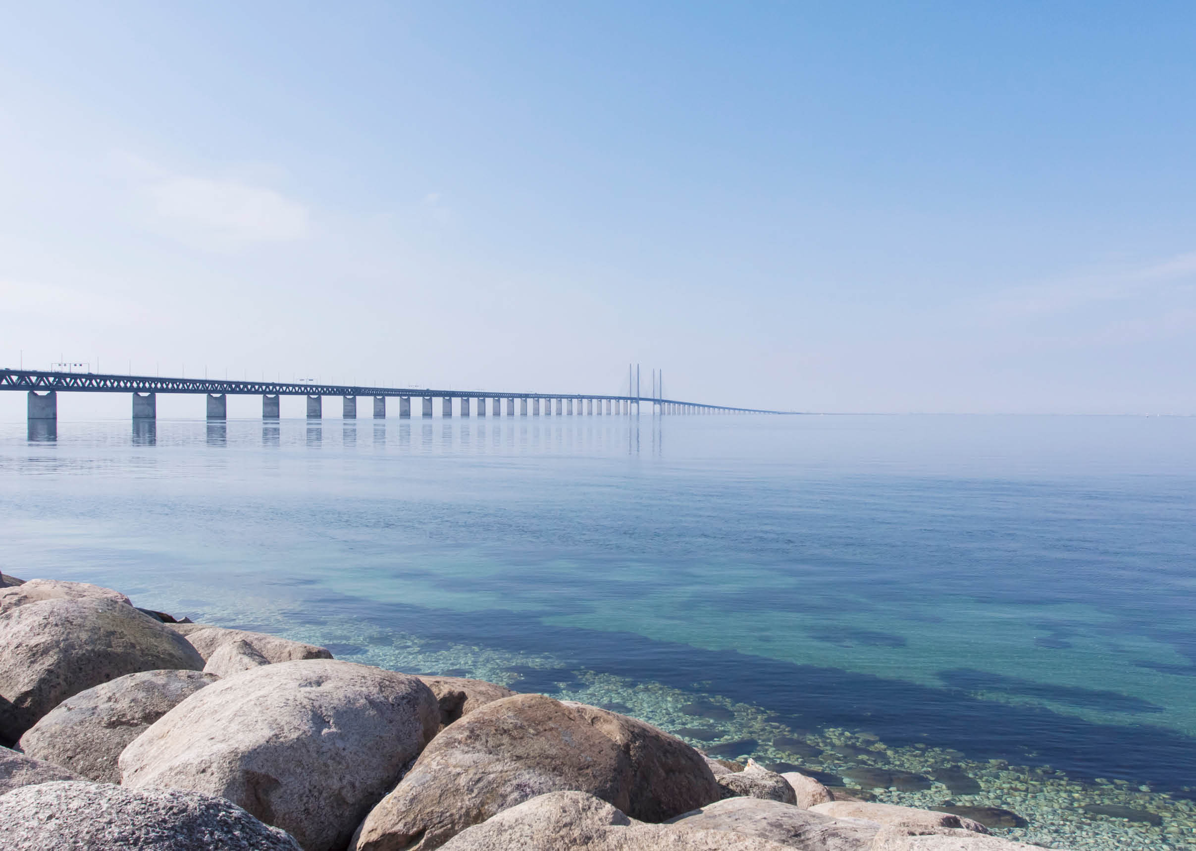 The bridge between Denmark and Sweden over Öresund