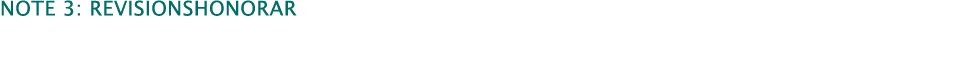  note 3: revisionshonorar