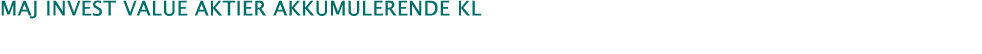 MAJ INVEST VALUE AKTIER Akkumulerende KL