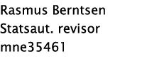 Rasmus Berntsen Statsaut  revisor mne35461