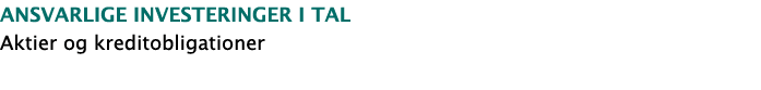 aNSVARLIGE INVESTERINGER I TAL Aktier og kreditobligationer