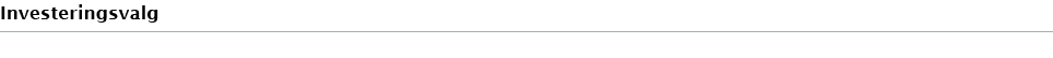 Investeringsvalg
