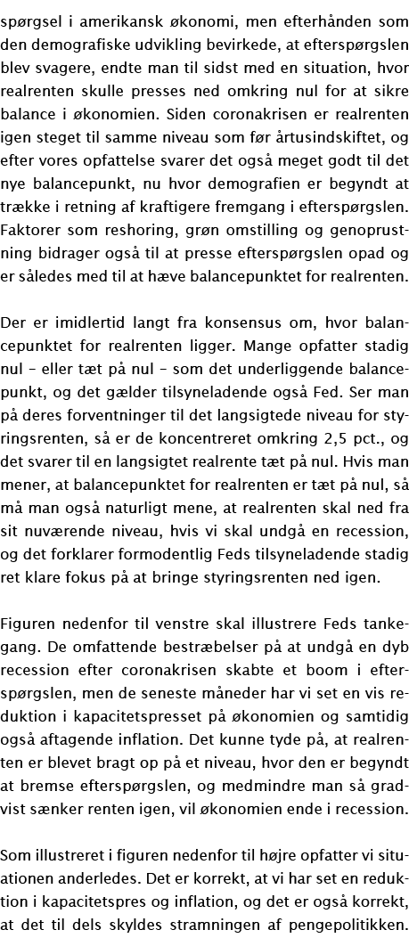 sp rgsel i amerikansk konomi, men efterh nden som den demografiske udvikling bevirkede, at eftersp rgslen blev svage...