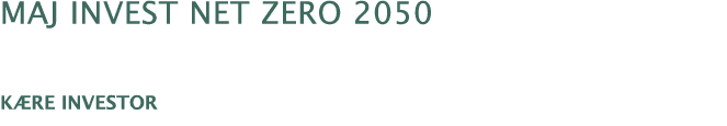 Maj Invest net zero 2050 K re investor