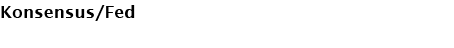 Konsensus/Fed 