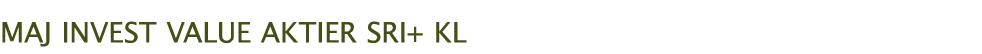 MAJ INVEST VALUE AKTIER SRI+ KL