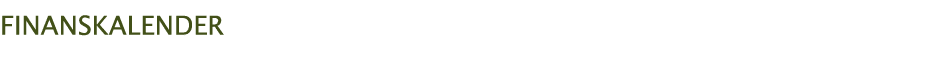  Finanskalender