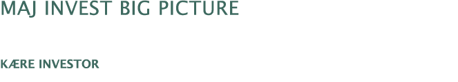 Maj Invest BIG picture  Kære investor 