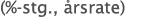 (%-stg , årsrate)