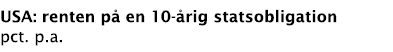 USA: renten på en 10-årig statsobligation pct  p a 