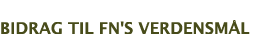 bidrag til fn's verdensmål
