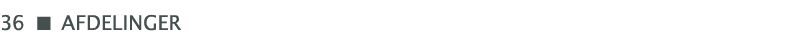  ￼ afdelinger