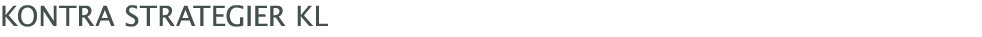 ﻿Kontra Strategier KL