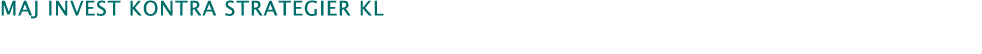 MAJ INVEST KONTRA Strategier KL