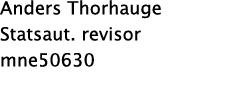 Anders Thorhauge Statsaut. revisor mne50630