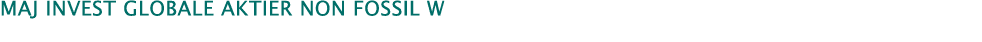 MAJ INVEST Globale Aktier non fossil W