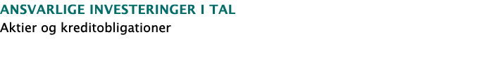 aNSVARLIGE INVESTERINGER I TAL Aktier og kreditobligationer